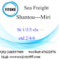 Port de Shantou LCL Consolidation à Miri